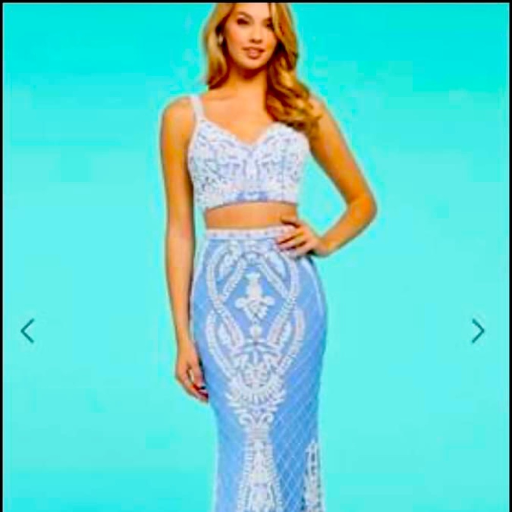 Sherri Hill Size 10 Perwinkle Ball Gown Formal Pageant Cruise Prom